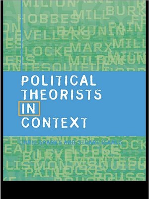 cover image of Political Theorists in Context